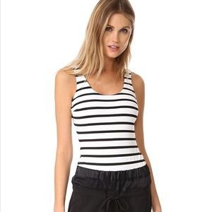 David Lerner striped bodysuit